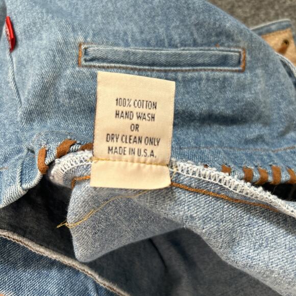 Sap Man Denim Vest Womens Size Medium Leather Trim Lace Detail Southwest Cowgirl - Picture 12 of 13